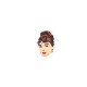 Πλέξι Ακρυλικό Στοιχείο Audrey Hepburn Flatback 11x18mm