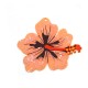Πλέξι Ακρυλικό Μοτίφ Λουλούδι Ιβίσκος 68x62mm