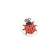 Plexi Acrylic Connector Round Ladybug 20mm