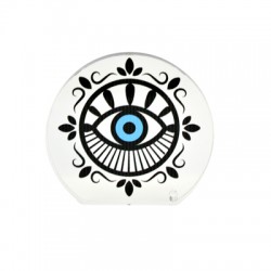 Plexi Acrylic Deco Round Eye 80x73mm