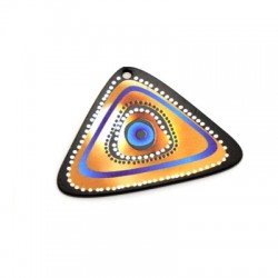 Plexi Acrylic Pendant Triangle Eye 50x34mm