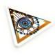 Plexi Acrylic Pendant Triangle Eye 56x50mm