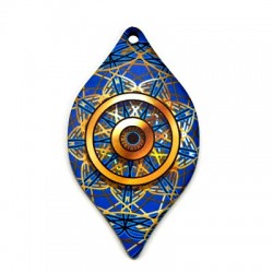 Plexi Acrylic Pendant Eye 45x80mm