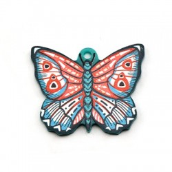 Pendentif papillon en Plexiacrylique 37x30mm