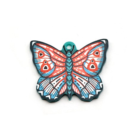 Plexi Acrylic Pendant Butterfly 37x30mm