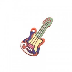 Plexi Acrylilc Pendant Guitar 18x40mm