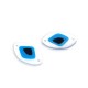 Πλέξι Ακρυλικό Στοιχείο Μάτι για Μακραμέ 15x26mm/3mm