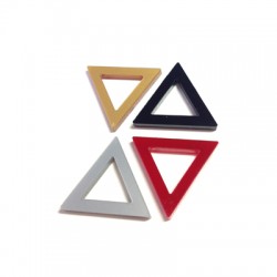 Plexi Acrylic Pendant Triangle Frame 21x24mm