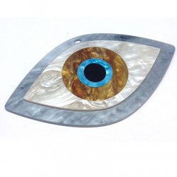Plexi Acrylic Pendant Evil Eye 120x66mm
