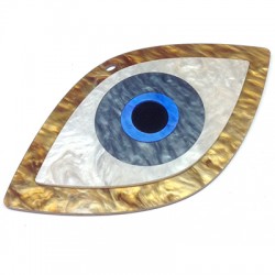 Plexi Acrylic Pendant Evil Eye 130x72mm