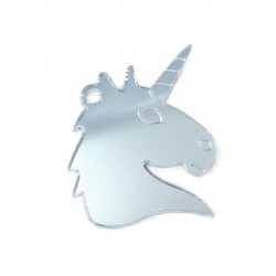 Plexi Acrylic Pendant Unicorn 33x39mm
