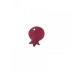 Plexi Acrylic Lucky Charm Pomegranate 16x20mm