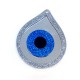 Plexi Acrylic Pendant Drop w/ Evil Eye 79x63mm