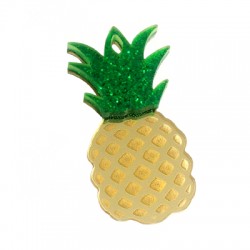 Plexi Acrylic Pendant Pineapple 48x25mm