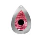 Plexi Acrylic Pendant Drop w/ Evil Eye 74x50mm