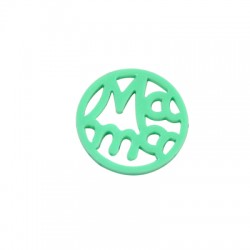 Plexy Acrylic Round Pendant "MAMA" 25mm