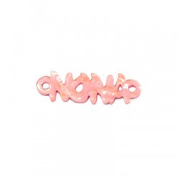Plexy Acrylic Tag Pendant "NONA" 9x28mm