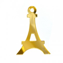 Plexi Acrylic Pendant Eiffel Tower 46x68mm