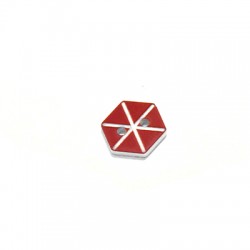Plexi Acrylic Button Kite 13x15mm