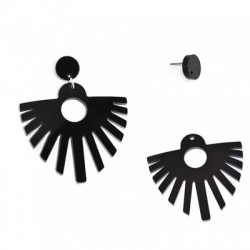 Plexi Acrylic Earring 51x62mm (2pcs set - Earring Pin Included)