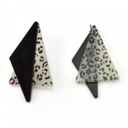 Orecchini in Plexi Triangoli 31x55mm (set/2 pezzi)