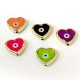 CCB Enamel Heart Eye 16x17mm