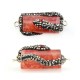 Agate Bead Snake 16x30mm with Strass