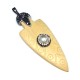 Wooden Pendant Arrow With Strass and Pearl 29x69mm