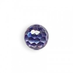 Passante di Cristallo Zircone Perlina Sfaccettata 10mm
