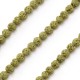 Perlina di Lava Colorata Rotonda 4mm (90pz/filo)