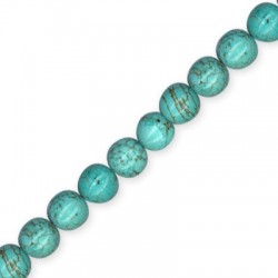 Semiprecious Stone Howlite Round Bead Ball 10mm (~40pcs)