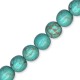 Howlite Turquoise Crackle Ball 14mm(40cm length-approx.28pcs/str)