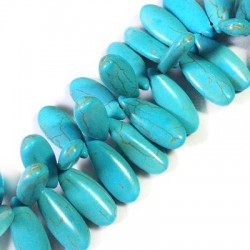 Howlite Crackle Drop 10x24mm (90pcs/string)