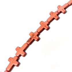 Howlite Slider Cross 12x16mm (~240pcs)