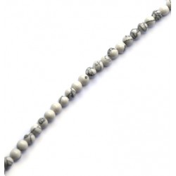 Perlina di Howlite Liscia 6mm (~67pz/filo)