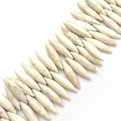 Howlite Slider Nail 8x30mm (105pcs/string)