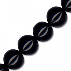 Black Agate Ball 20mm(40cm length-approx.20pcs/str)