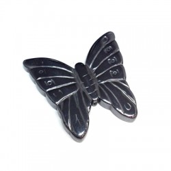 Passant Papillon en Hématite 32x32mm