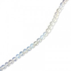 Perle en semi-précieuse Opaline 4mm (~100 pcs/fil)
