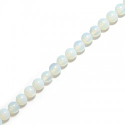 Perle en semi-précieuse Opaline 6mm (~64 pcs/fil)