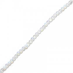 Perle facettée en semi-précieuse Opaline 4mm (~100pcs/fil)