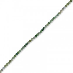 Moss Agate Ball 2.3mm(40cm length-approx.182pcs/str)