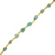 Chain Eyepin w/ Apatite Bead (~5x8mm)