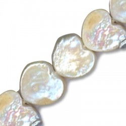 Fresh water pearl heart 12-14/5mm