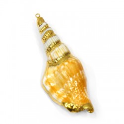 Sea Shell Pendant Plated (~25x70mm)
