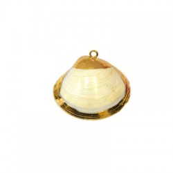 Sea Shell Pendant Plated (~20x30mm)