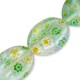 Millefiori Glass Bead Oval 13x18mm