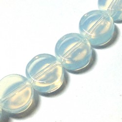 Glass Bead Round Flatened 10x5mm (~35pcs/string)