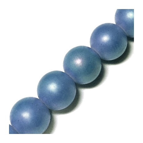 Glass Bead Round Pearlised 10mm (40 pcs/string)
