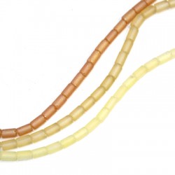 Glass Bead Tube  (~4mm) (~75pcs/40cm/string)